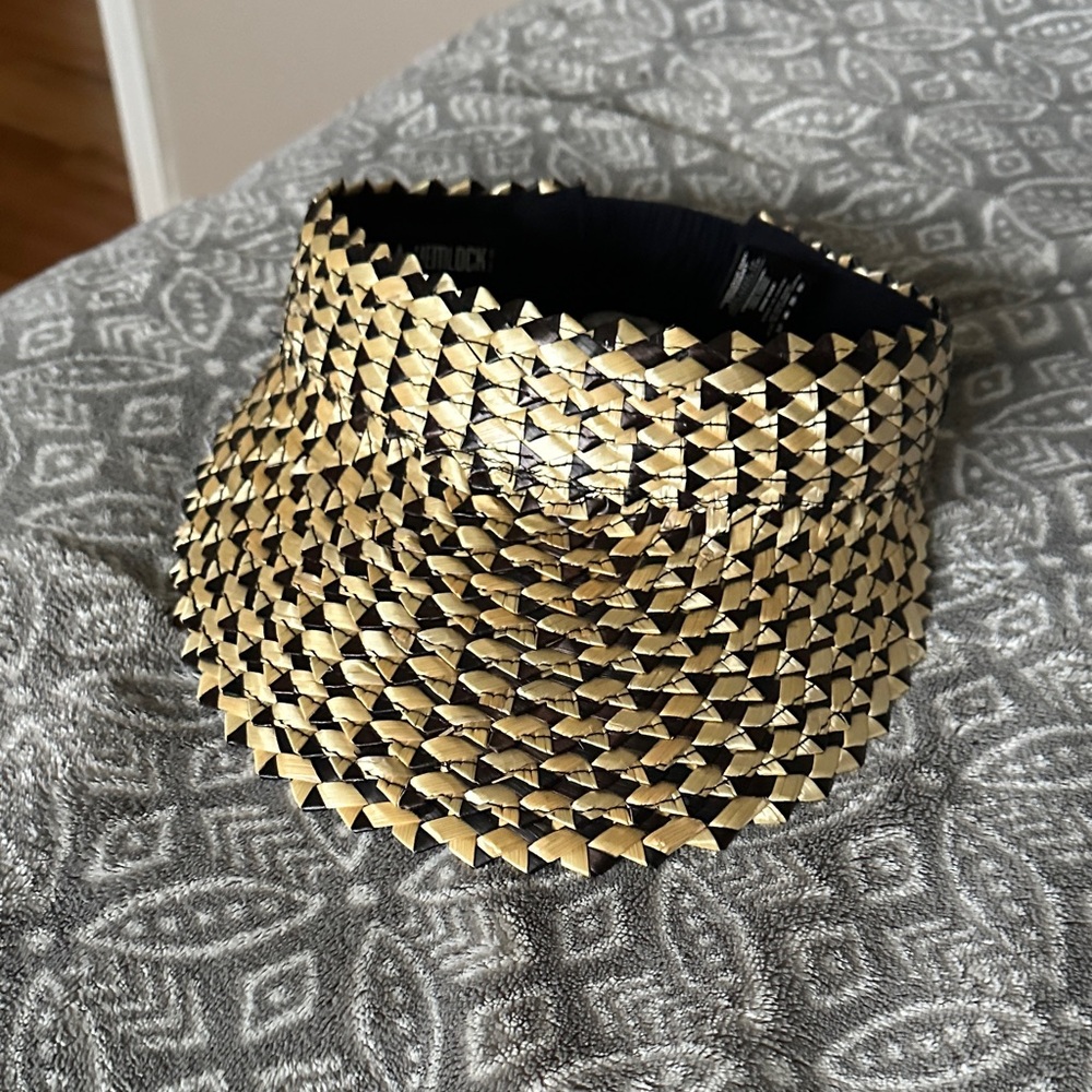 Gold Braided Visor Hat